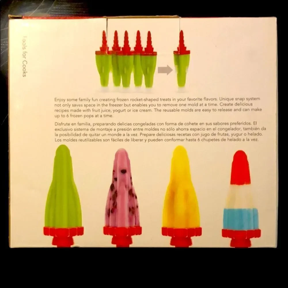 NEW Snip-Fit Rocket Pop Molds set of 6